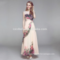 Мода свадебное платье Абрикос длина пола платье с кружевом